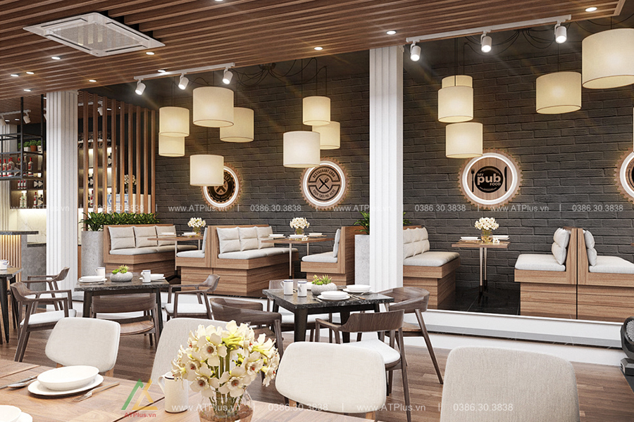 thiết kế nội thất nhà hàng hiện đại tại Ninh Bình