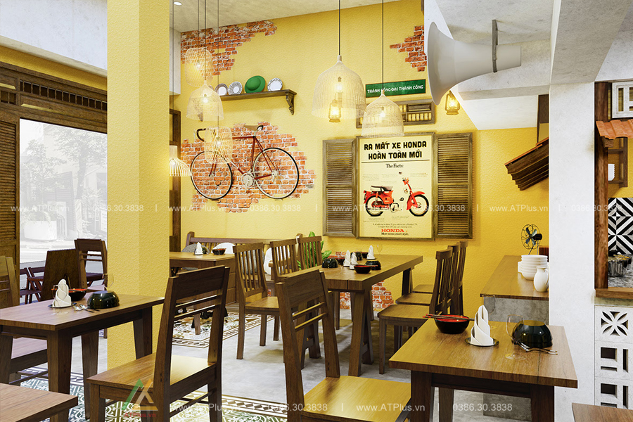 thiết kế nội thất nhà hàng giá rẻ tại Ninh Bình