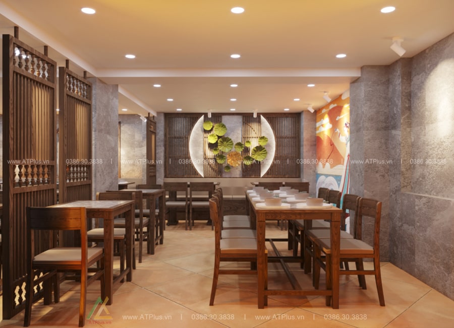 Trang trí thiết kế nội thất nhà hàng tại Ninh Bình
