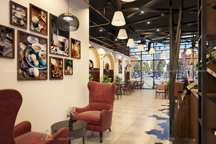 Trang trí thiết kế thi công nội thất quán cafe tại Hải Dương
