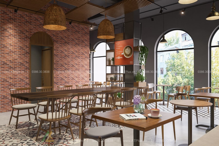 Trang trí thiết kế thi công nội thất quán cafe tại Ninh Bình