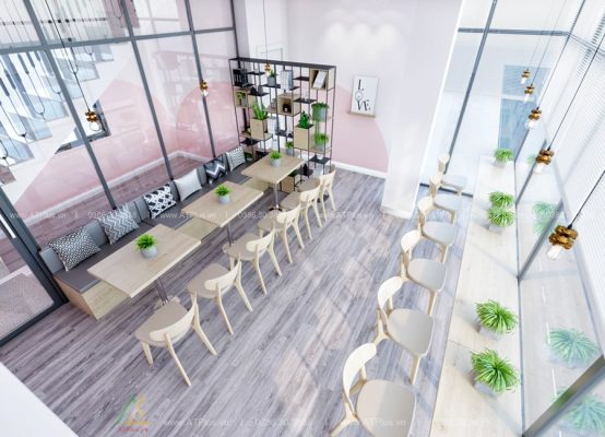 Thiết kế thi công trang trí nội thất quán trà sữa tại bắc ninh