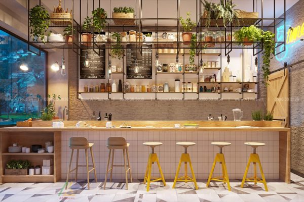 Thiết kế thi công trang trí nội thất quán trà sữa tại bắc ninh