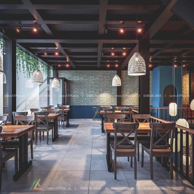 Thiết kế thi công nội thất nhà hàng tại Hà Nội