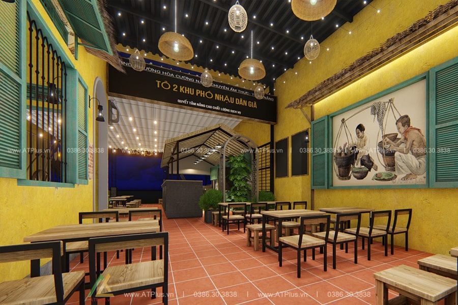 Trang trí thiết kế nội thất nhà hàng tại Hà Nam