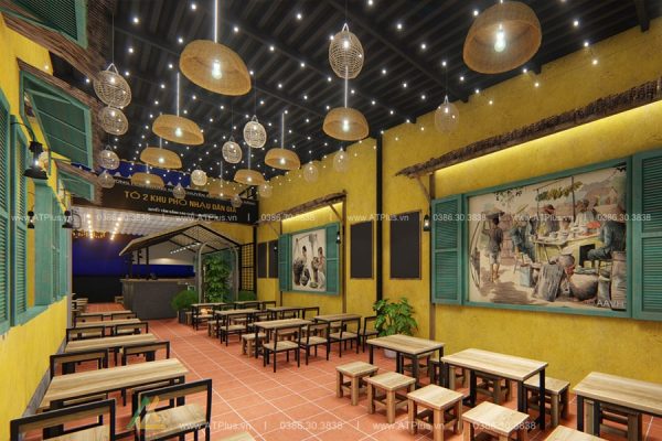 Thiết kế thi công nội thất nhà hàng tại Hà Nội