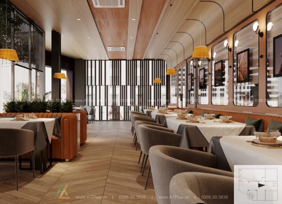 Thiết kế thi công nội thất nhà hàng tại Hà Nội