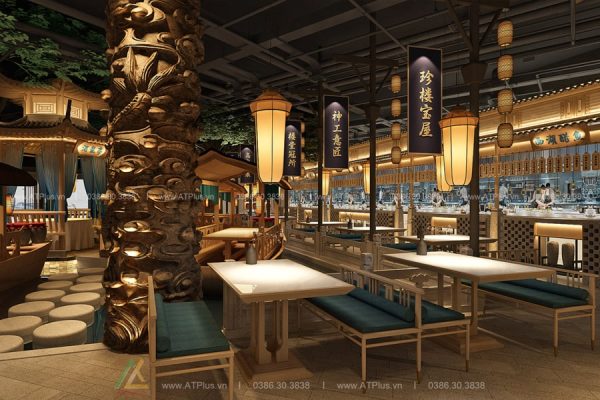 Thiết kế thi công nội thất nhà hàng tại Hà Nội