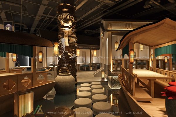 Thiết kế thi công nội thất nhà hàng tại Hà Nội