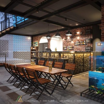 Thiết kế thi công nội thất nhà hàng tại Hà Nội