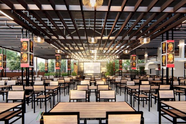 Thiết kế thi công nội thất nhà hàng tại Hà Nội