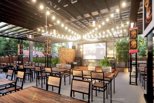 Thiết kế thi công nội thất nhà hàng tại Hà Nội