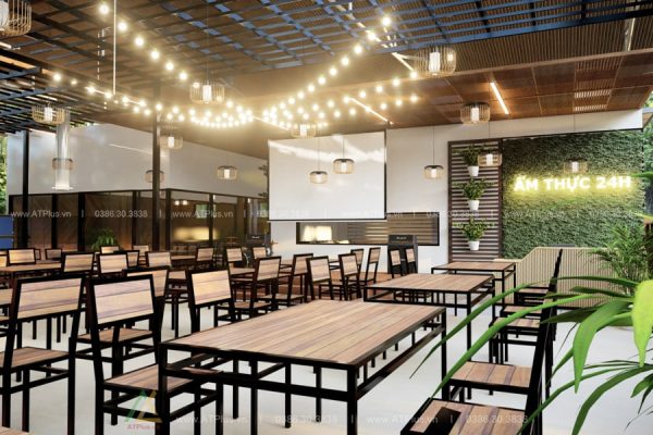 Thiết kế thi công nội thất nhà hàng tại Hà Nội