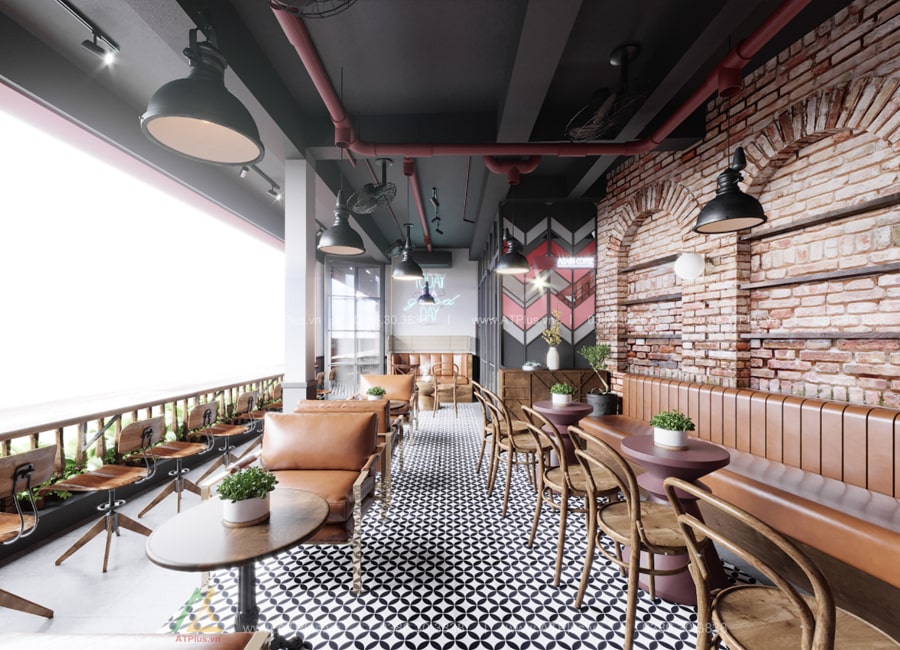Trang trí thiết kế thi công nội thất quán cafe tại Nam Định