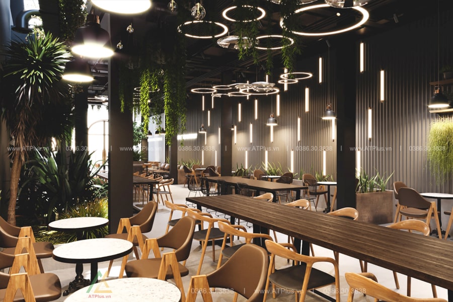 Trang trí thiết kế thi công nội thất quán cafe tại Nam Định