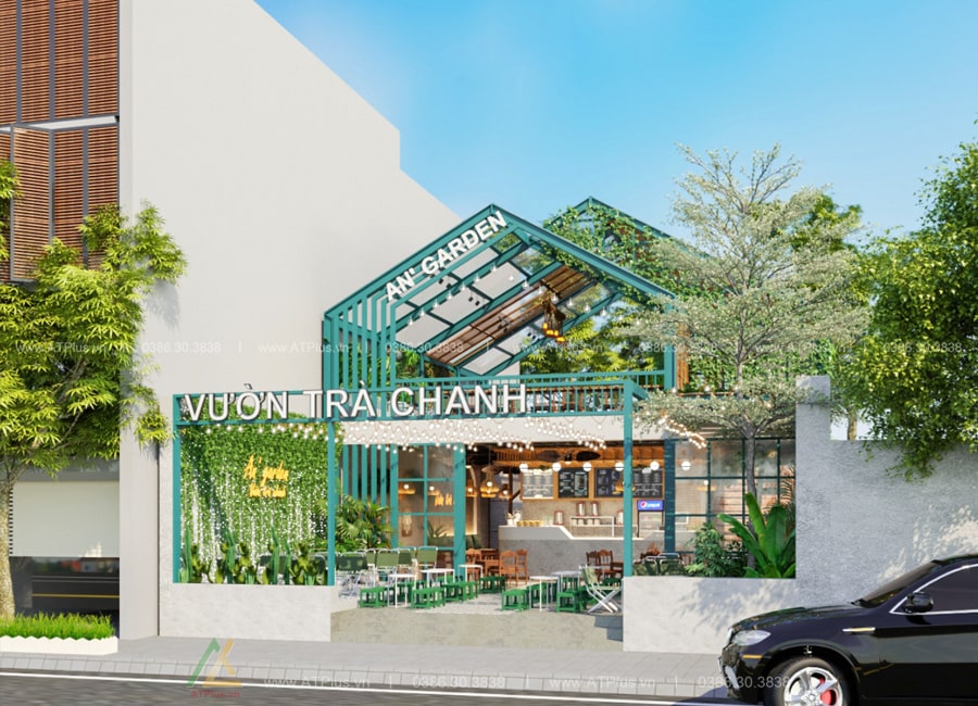 THIẾT KẾ THI CÔNG NỘI THẤT QUÁN TRÀ SỮA, TRÀ CHANH TẠI HƯNG YÊN Thiết kế thi công nội thất quán trà sữa tại Hà Nam