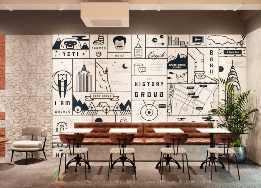 THIẾT KẾ THI CÔNG NỘI THẤT QUÁN TRÀ SỮA, TRÀ CHANH TẠI HƯNG YÊN Thiết kế thi công nội thất quán trà sữa tại Hà Nam