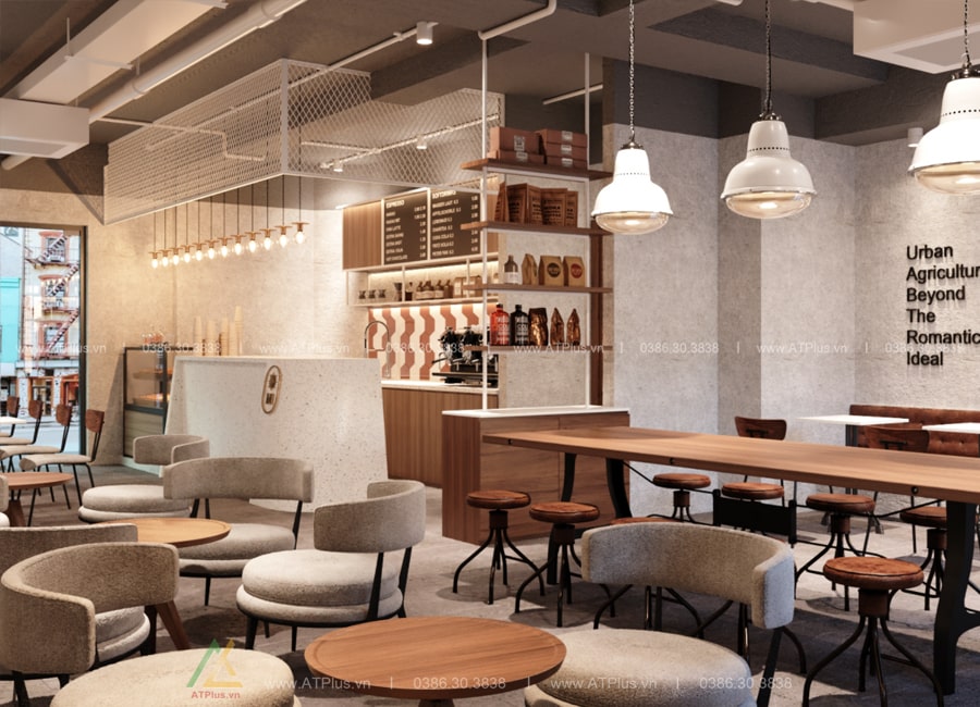 THIẾT KẾ THI CÔNG NỘI THẤT QUÁN TRÀ SỮA, TRÀ CHANH TẠI HƯNG YÊN Thiết kế thi công nội thất quán trà sữa tại Hà Nam