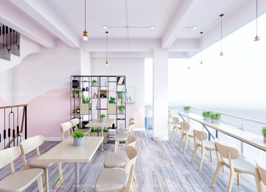 THIẾT KẾ THI CÔNG NỘI THẤT QUÁN TRÀ SỮA, TRÀ CHANH TẠI HƯNG YÊN Thiết kế thi công nội thất quán trà sữa tại Hà Nam