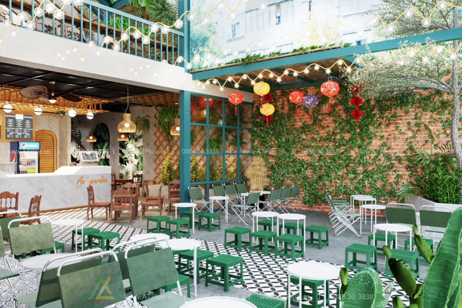 THIẾT KẾ THI CÔNG NỘI THẤT QUÁN TRÀ SỮA, TRÀ CHANH TẠI HƯNG YÊN Thiết kế thi công nội thất quán trà sữa tại Hà Nam