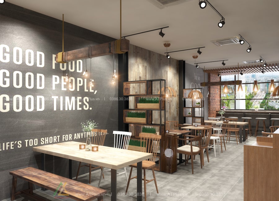 THIẾT KẾ THI CÔNG NỘI THẤT QUÁN TRÀ SỮA, TRÀ CHANH TẠI HƯNG YÊN Thiết kế thi công nội thất quán trà sữa tại Hà Nam