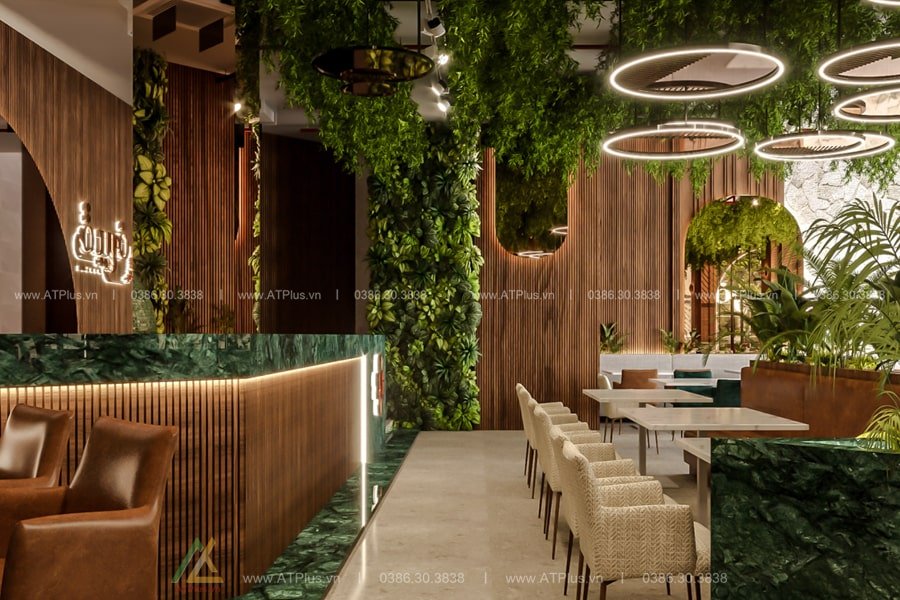 Trang trí thiết kế nhà hàng cao cấp sang trọng