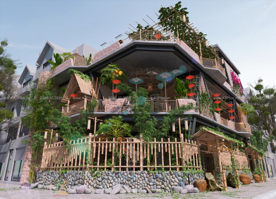 Trang trí thiết kế nhà hàng đẹp hiện đại
