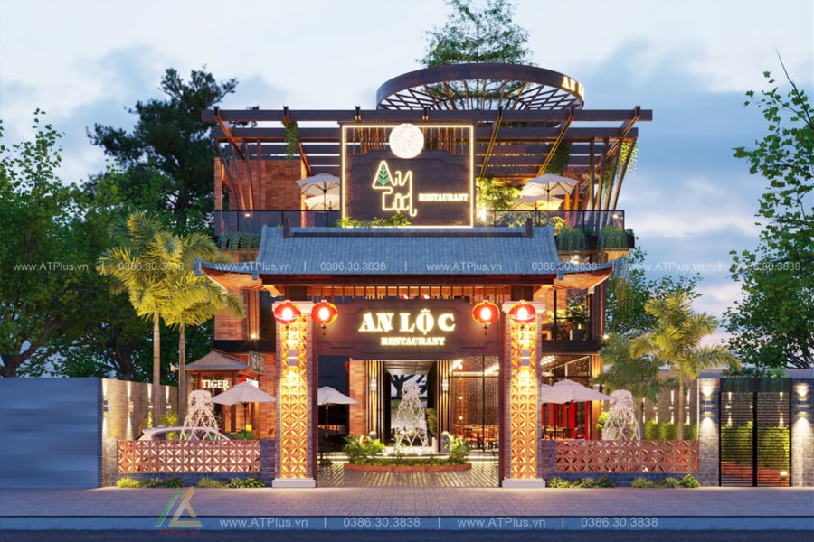 Trang trí thiết kế nhà hàng đẹp hiện đại
