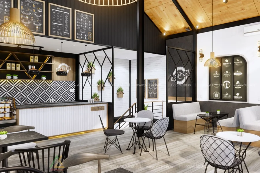 50+ MẪU THIẾT KẾ QUÁN CAFE ĐẸP NHẤT HIỆN NAY Thiết kế trang trí quán cafe đẹp