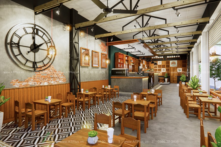 Phong cách thiết kế quán cafe