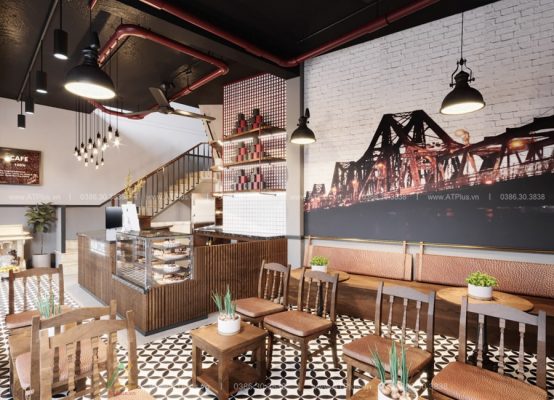 Trang trí thiết kế thi công nội thất quán cafe nhỏ