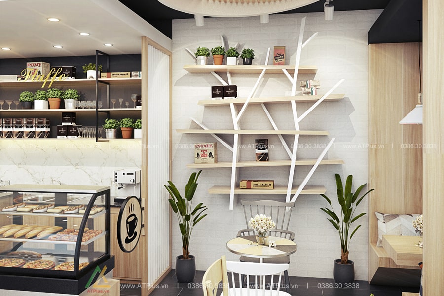 Trang trí thiết kế thi công nội thất quán cafe nhỏ