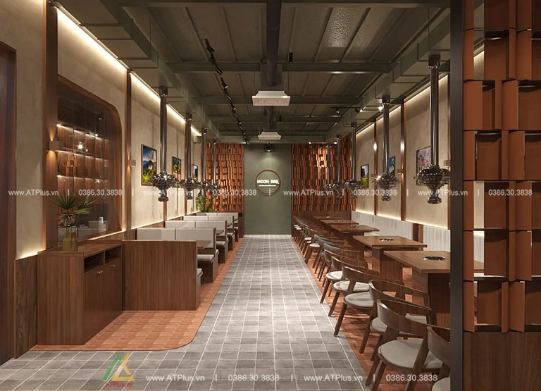 Thiết kế thi công nhà hàng lẩu nướng bbq không khói