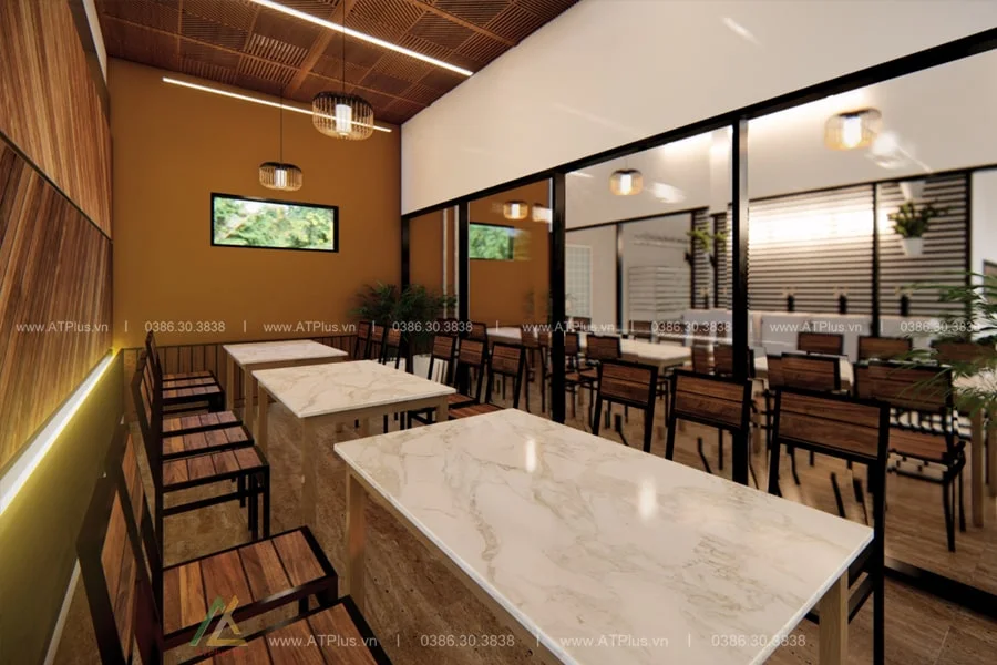 Trang trí thiết kế thi công nội thất nhà hàng lẩu nướng BBQ