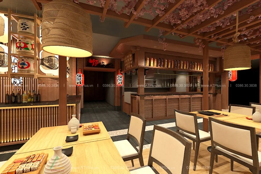 Trang trí thiết kế thi công nội thất nhà hàng lẩu nướng BBQ