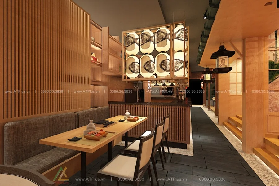 Trang trí thiết kế thi công nội thất nhà hàng lẩu nướng BBQ