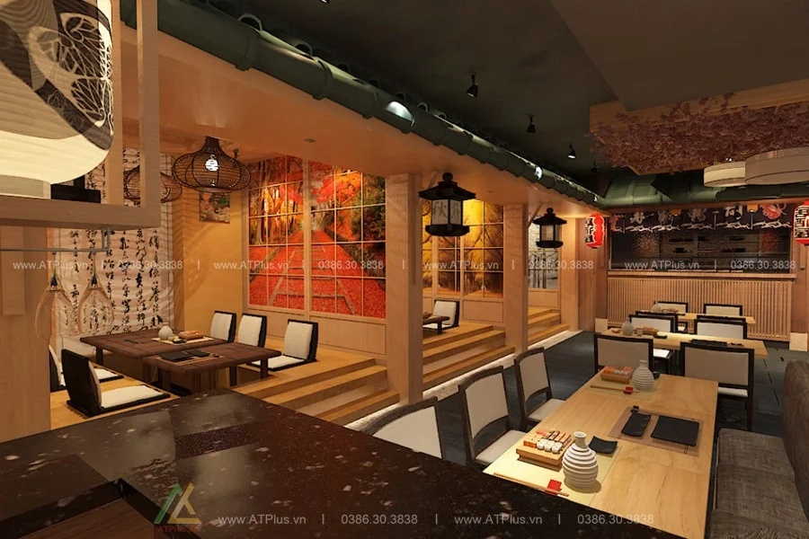 Trang trí thiết kế thi công nội thất nhà hàng lẩu nướng BBQ