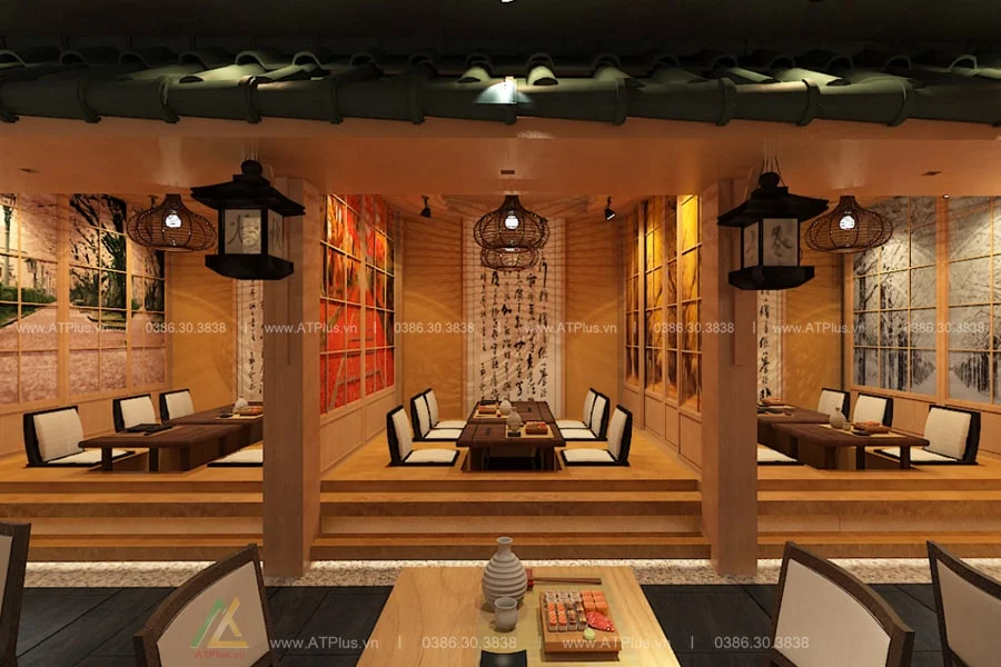 Trang trí thiết kế thi công nội thất nhà hàng lẩu nướng BBQ