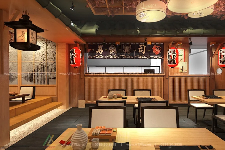 Trang trí thiết kế thi công nội thất nhà hàng lẩu nướng BBQ