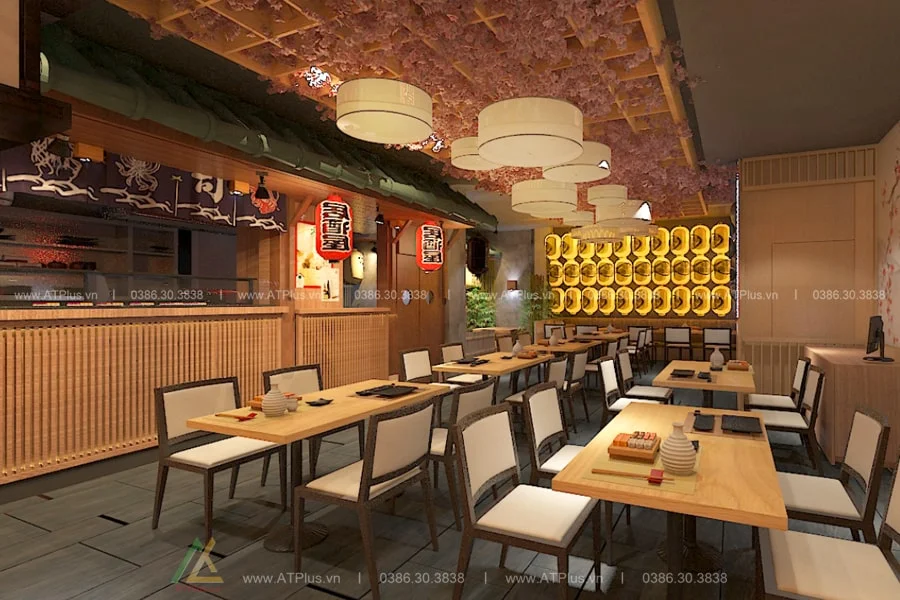 Trang trí thiết kế thi công nội thất nhà hàng lẩu nướng BBQ