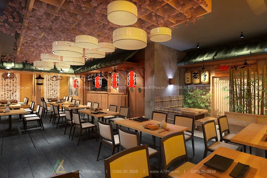 Trang trí thiết kế thi công nội thất nhà hàng lẩu nướng BBQ