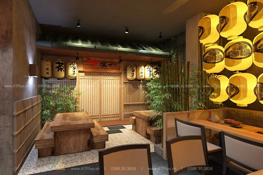 Trang trí thiết kế thi công nội thất nhà hàng lẩu nướng BBQ