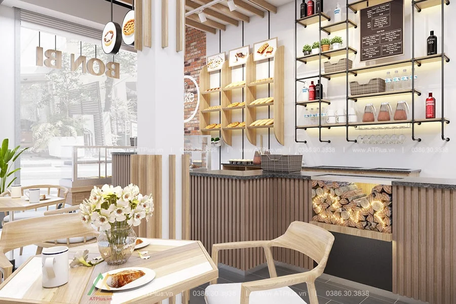THIẾT KẾ QUÁN CAFE 5M MẶT TIỀN ĐẸP Trang trí thiết kế thi công nội thất quán cafe 5m mặt tiền