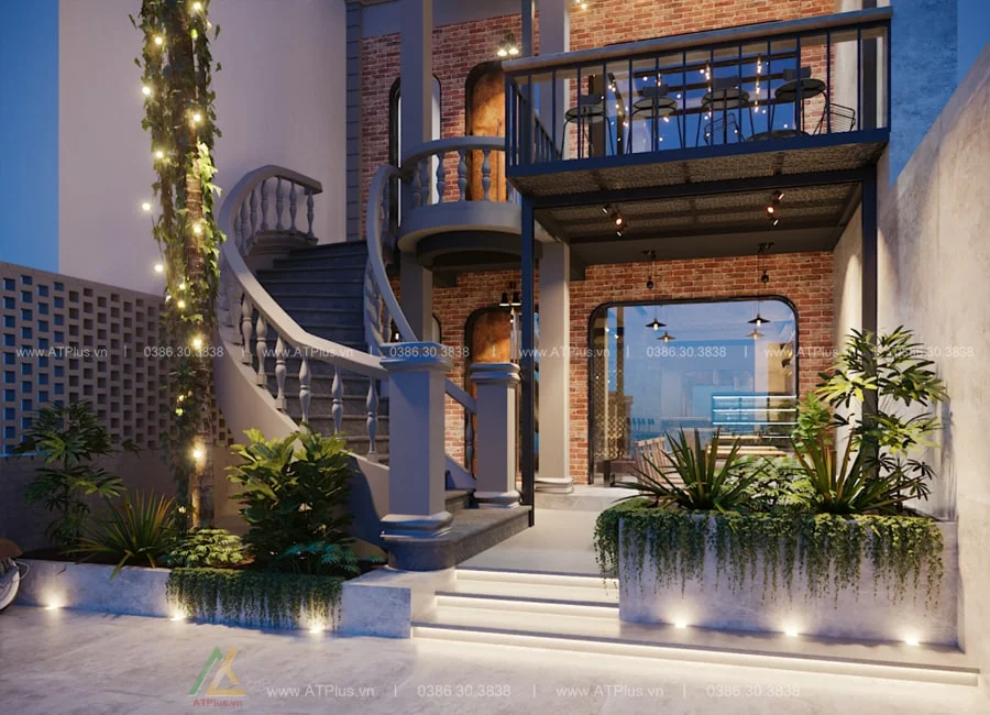 THIẾT KẾ QUÁN CAFE 5M MẶT TIỀN ĐẸP Trang trí thiết kế thi công nội thất quán cafe 5m mặt tiền