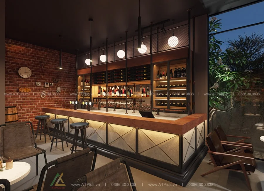 Trang trí thiết kế thi công nội thất quán cafe bình dân đơn giản