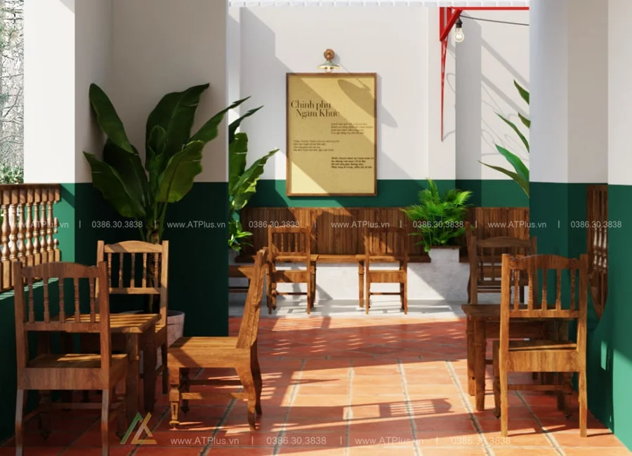 Trang trí thiết kế thi công nội thất quán cafe bình dân đơn giản