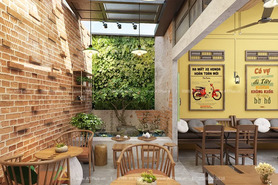 Trang trí thiết kế thi công nội thất quán cafe cóc