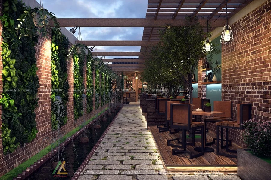 Trang trí thiết kế thi công nội thất quán cafe cóc