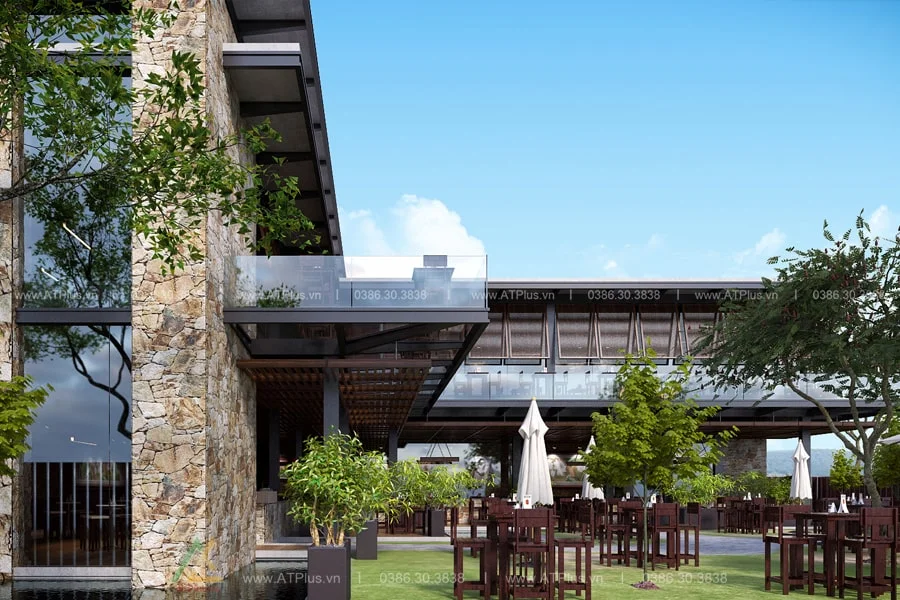 Trang trí thiết kế thi công quán cafe sân vườn