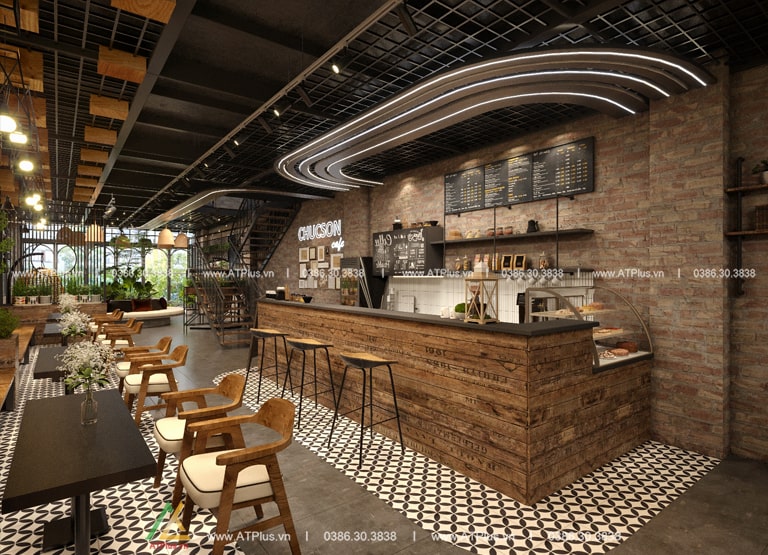 THIẾT KẾ QUÁN CAFE PHONG CÁCH VINTAGE Trang trí thiết kế thi công nội thất quán cafe phong cách vintage